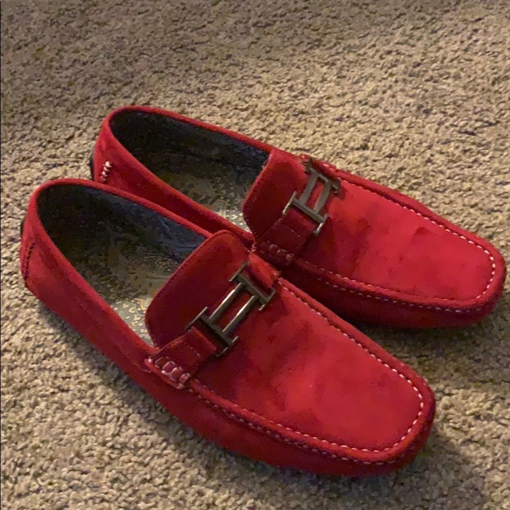 Red Faranzi Moccasins Great Condition Only wore 2